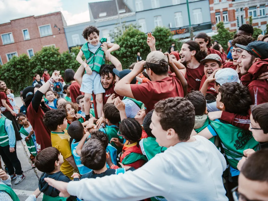 Group of kids playing