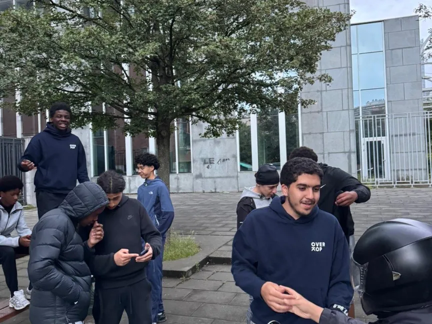 youth outdoors in the city